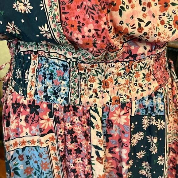 Matilda Jane Floral Patchwork Cottage-core Prairie Style Maxi Dress, S! - Picture 3 of 12